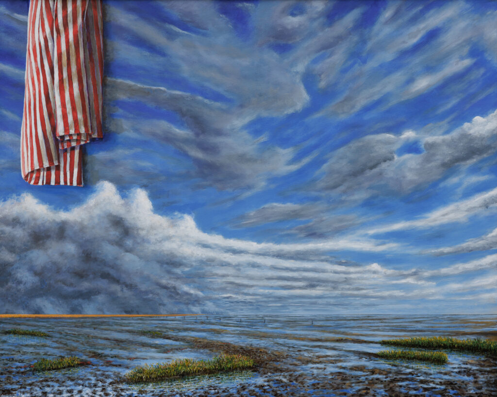 Im Watt III, Acryl/Lwd, 80x100cm, 2024